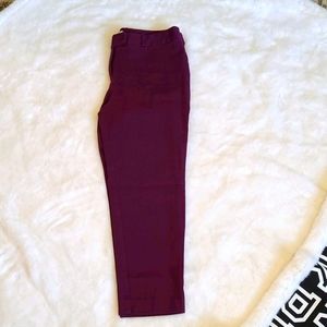 Liz Claiborne Dark purple straightleg pant